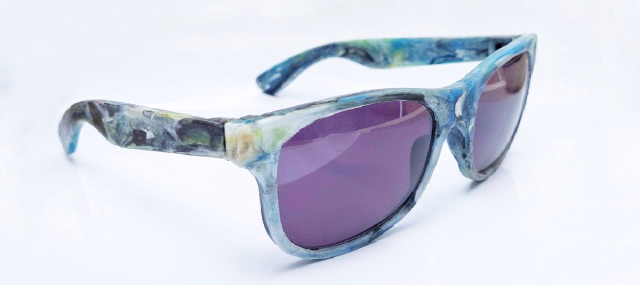 Lunettes finies en plastique recyclé